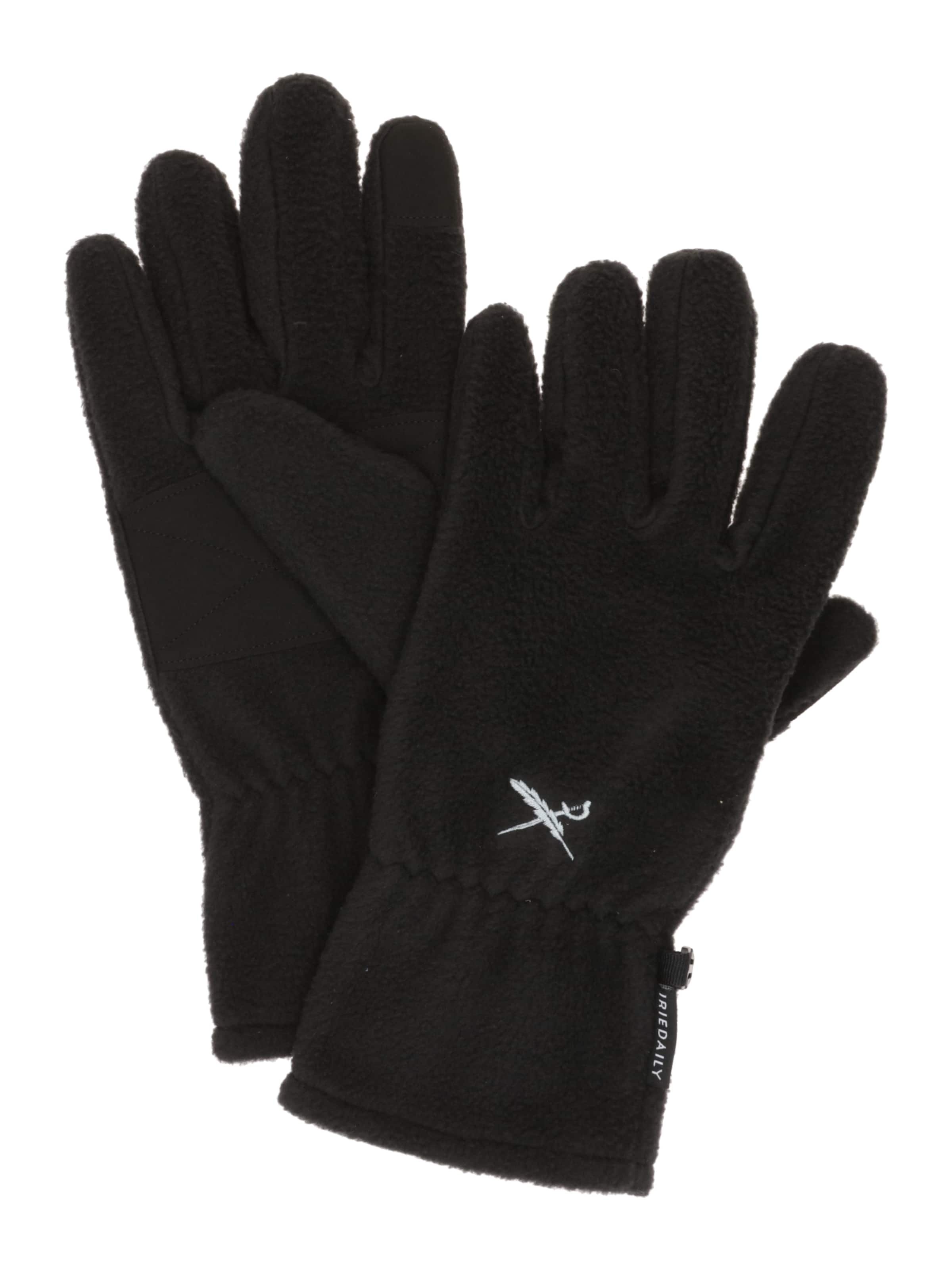 Mezzoguanti di Iriedaily in nero: frontale