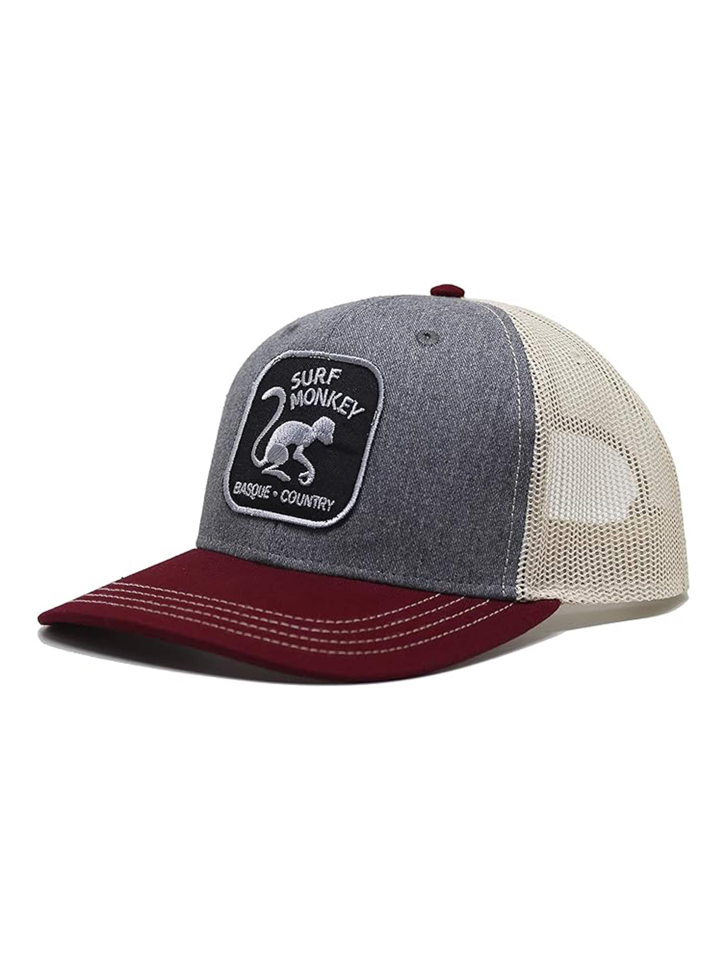 Surf Monkey - Gorra en rojo: frente