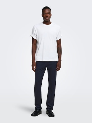 Only & Sons Regular Hose 'ONSMick' in Blau