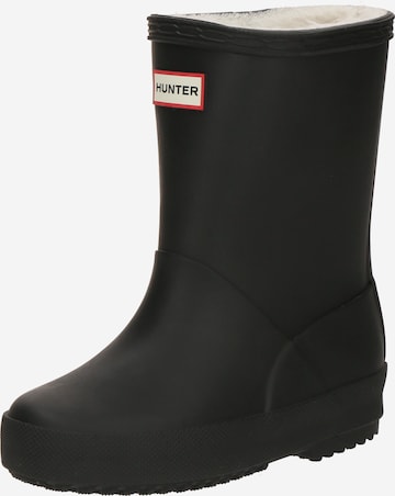 HUNTER - Botas de lluvia en negro: frente