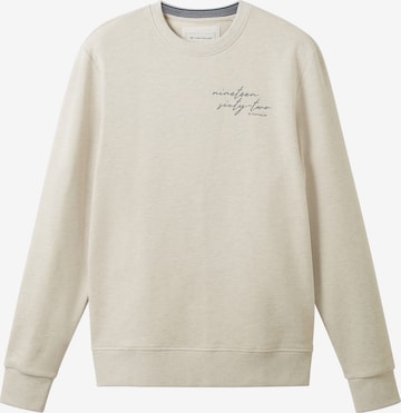 TOM TAILOR Sweatshirt in Beige: front