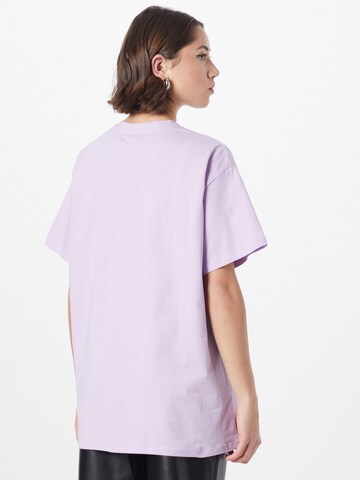 PIECES Oversize tričko 'Rina' - fialová
