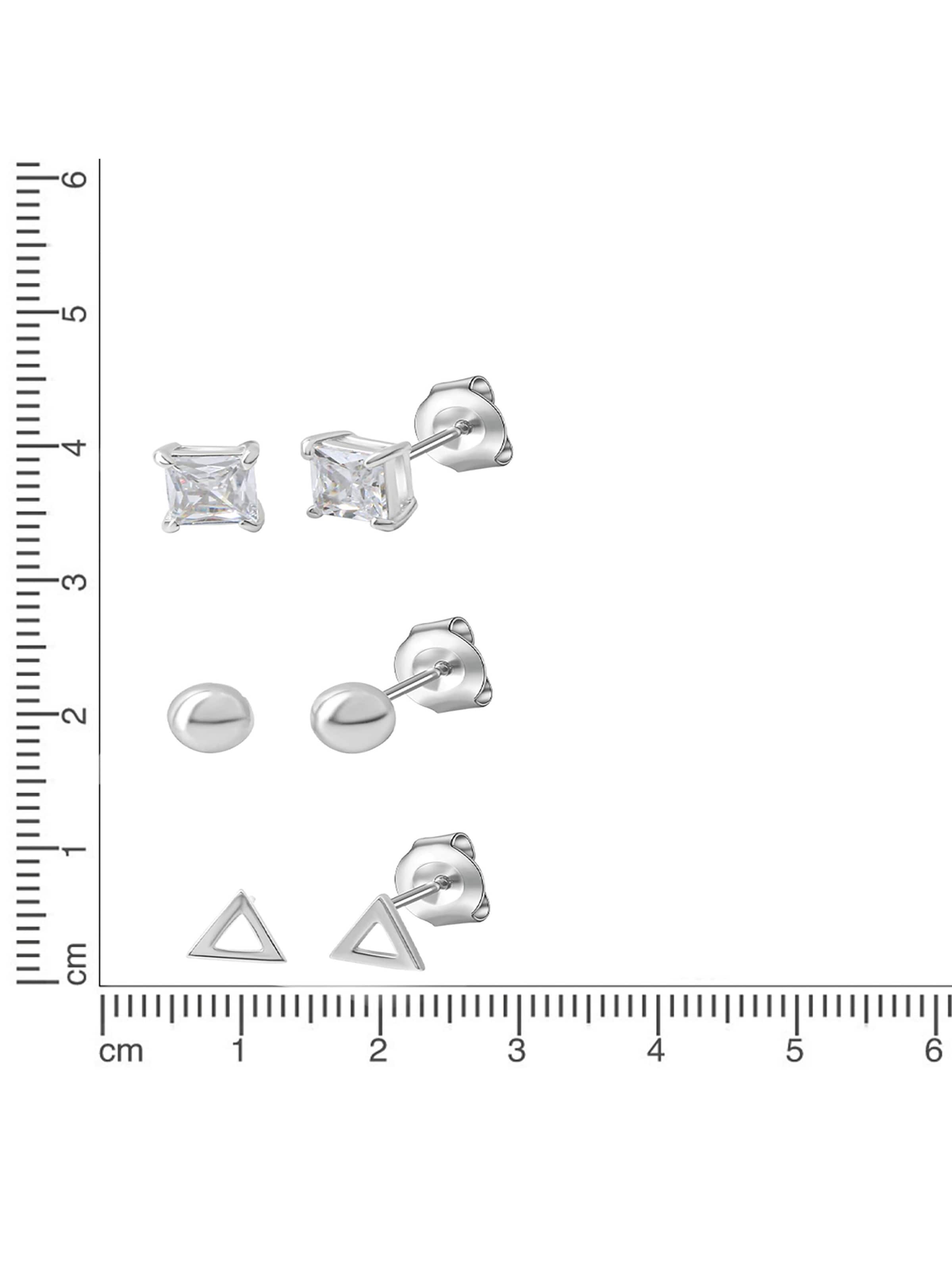 CELESTA Ohrstecker Set in Weiß