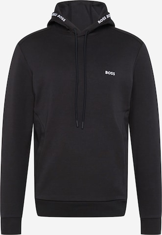 BOSS Green Sweatshirt 'Soodeos' i svart: framsida