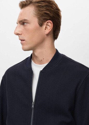 MANGO MAN Sweatjacke 'Alludiab' in Blau