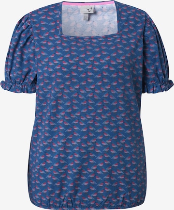 Ulla Popken Shirt in Blau: Vorderseite