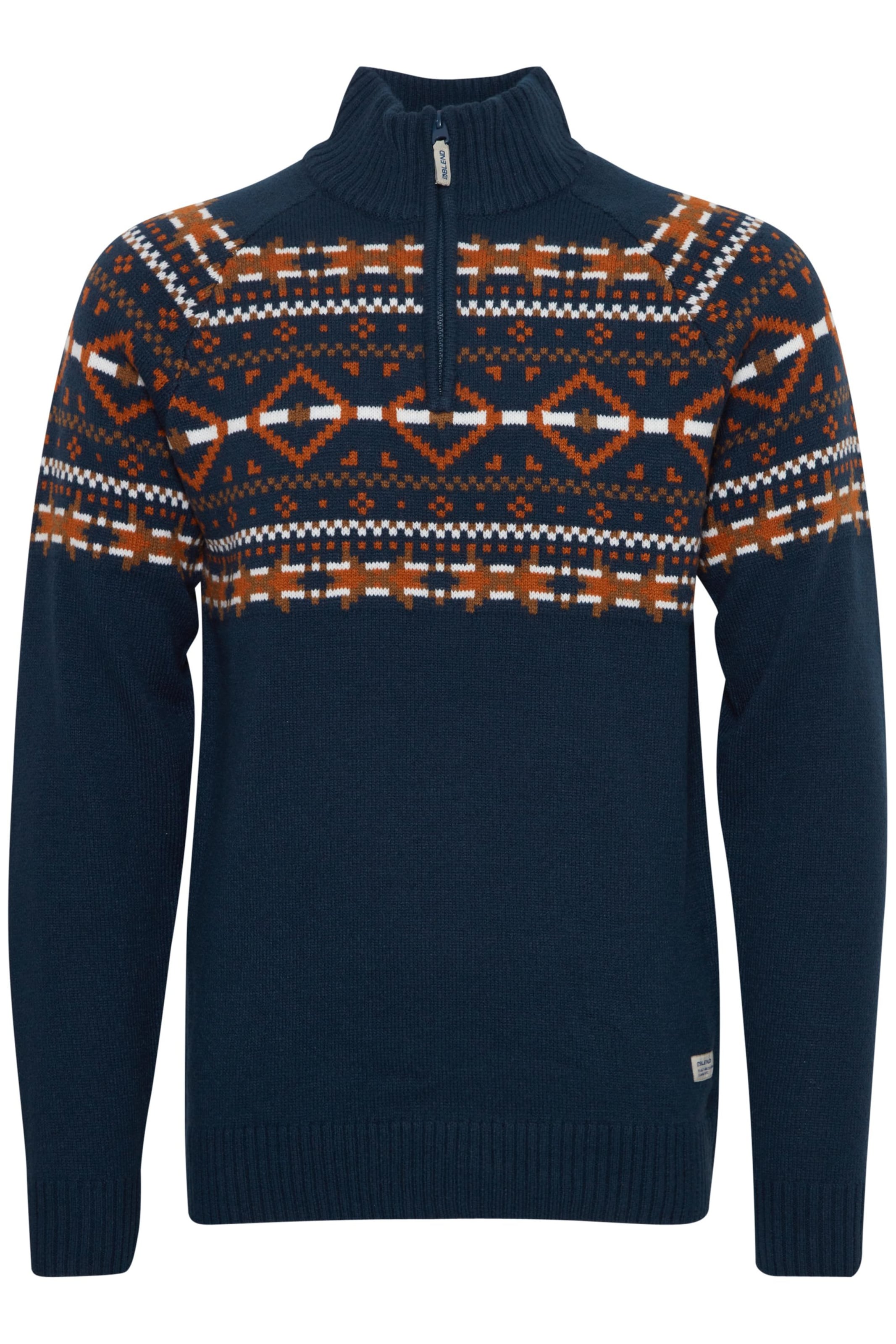 BLEND Trui 'Bhnilo' in Blauw: voorkant