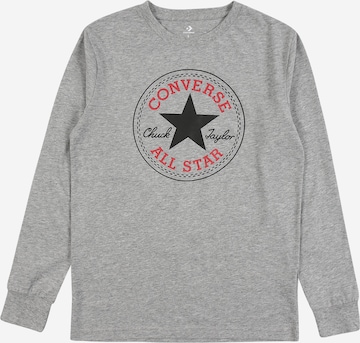 Tricou de la CONVERSE pe gri: față