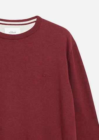 s.Oliver Men Big Sizes Sweater in Red