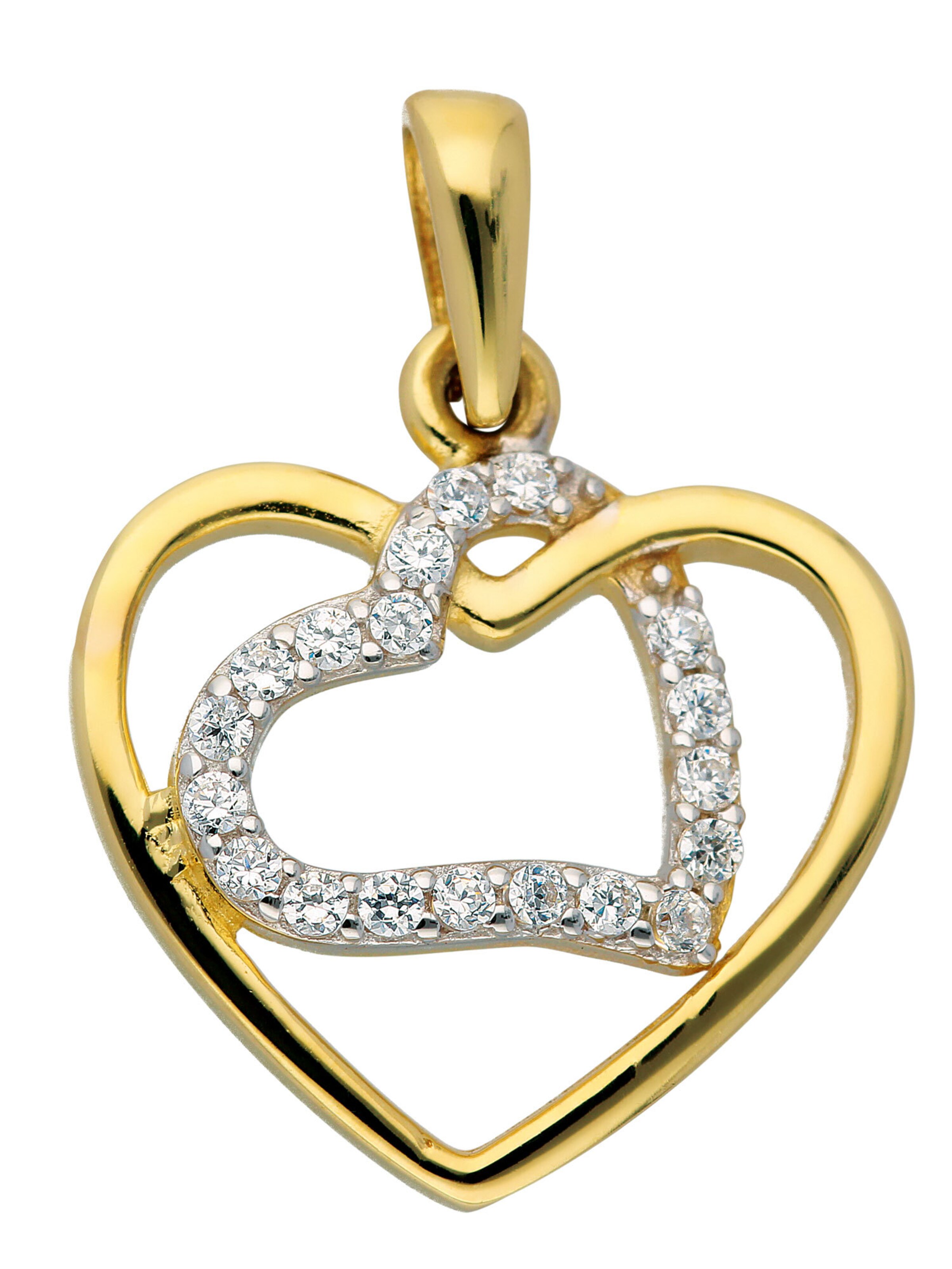 Adelia´s Pendant in Gold: front