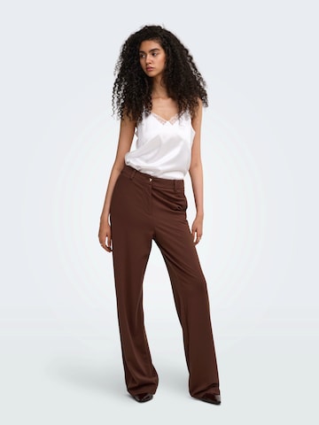 ONLY Wide Leg Housut 'ONLPOPTRASH-TAILORED' värissä punainen