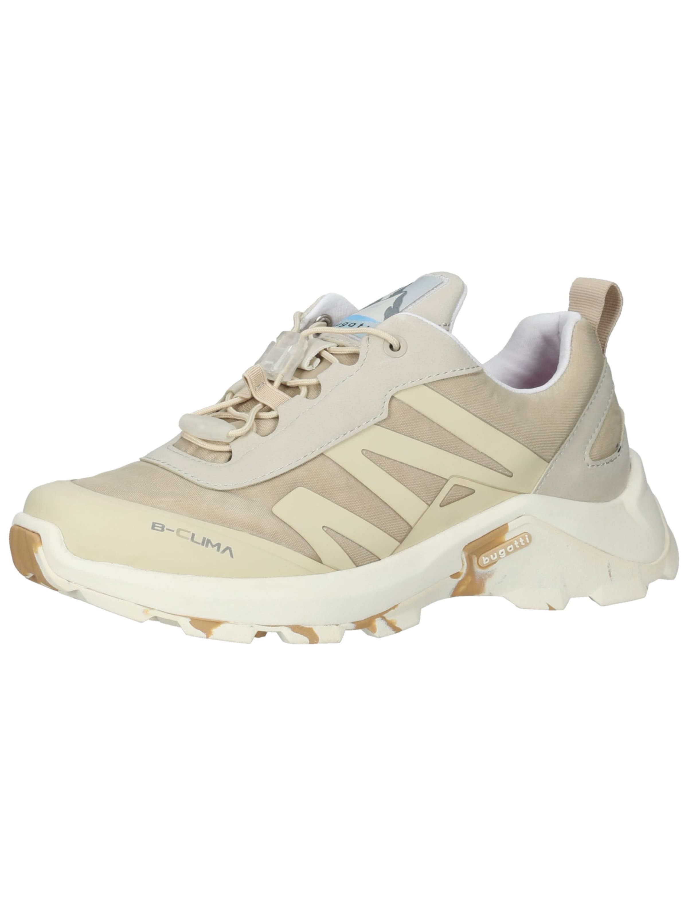 Sneaker bassa di bugatti in beige: frontale