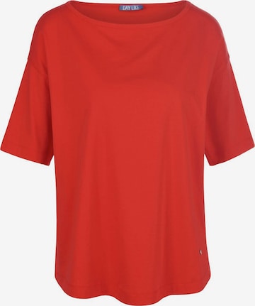 DAY.LIKE Rundhalsshirt Cotton in Rot: predná strana