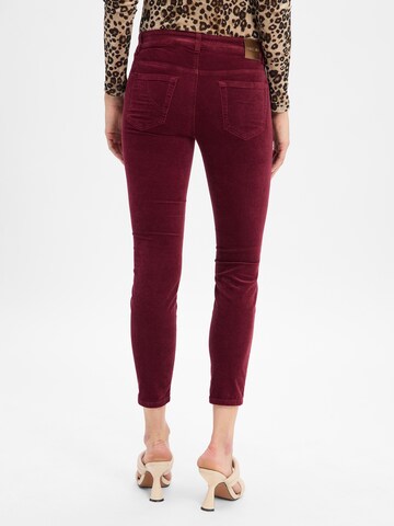 Skinny Pantalon Marc Cain en rouge