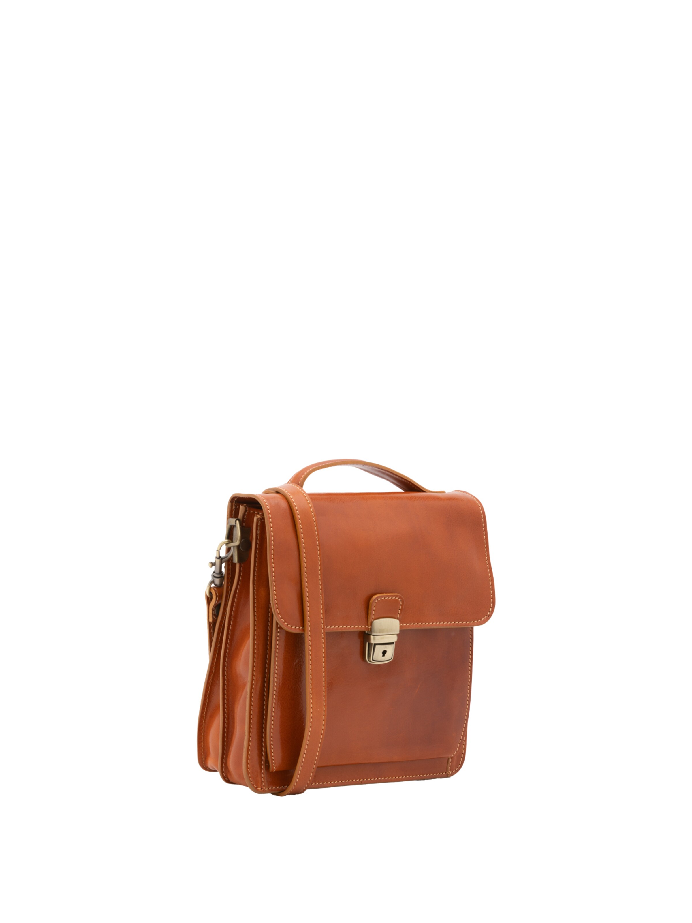 Borsa a tracolla 'Borsa a Tracolla Uomo Vera Pelle Vacchetta - Made in Italy' di I Fratelli in beige