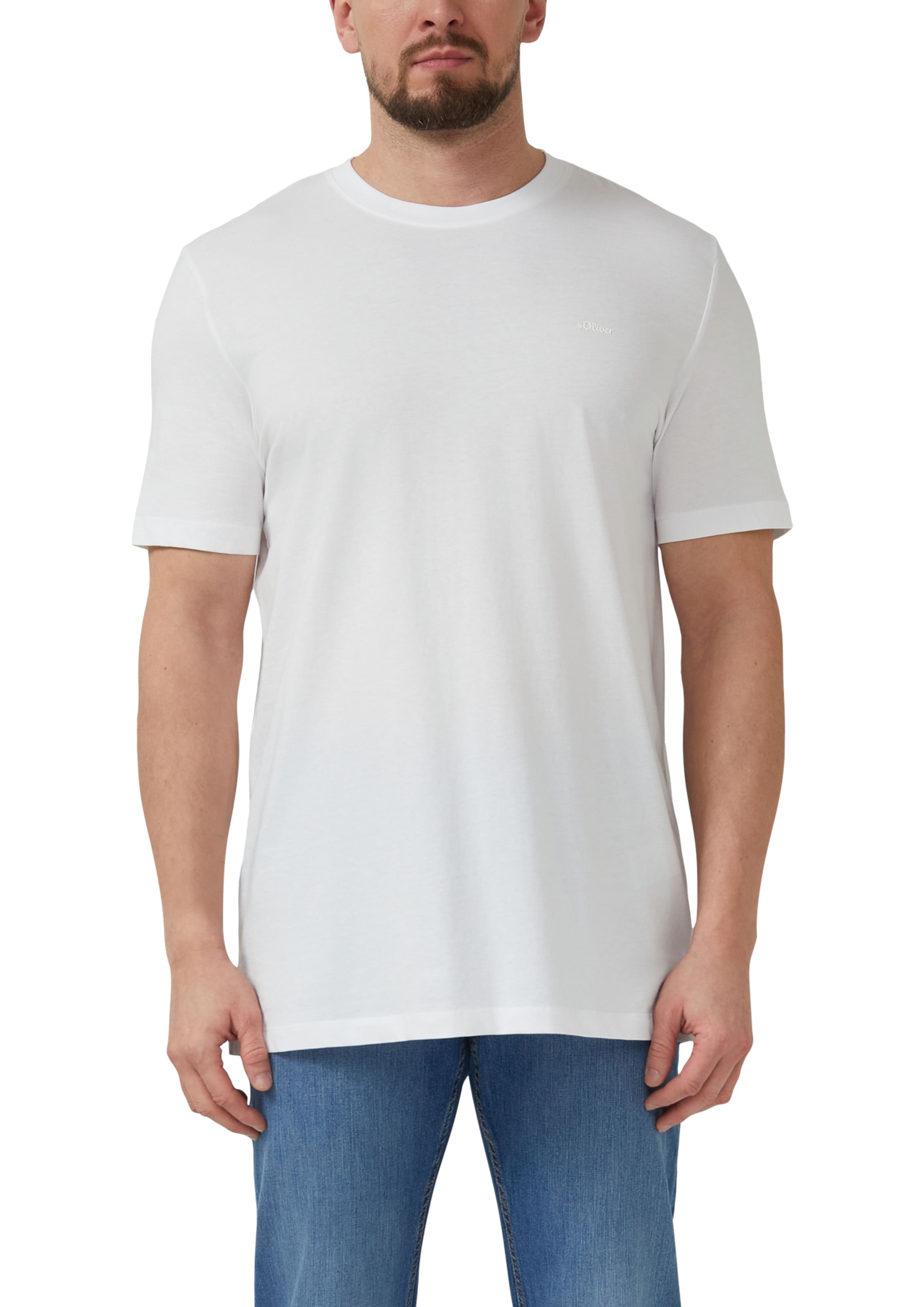 T-Shirt s.Oliver en blanc