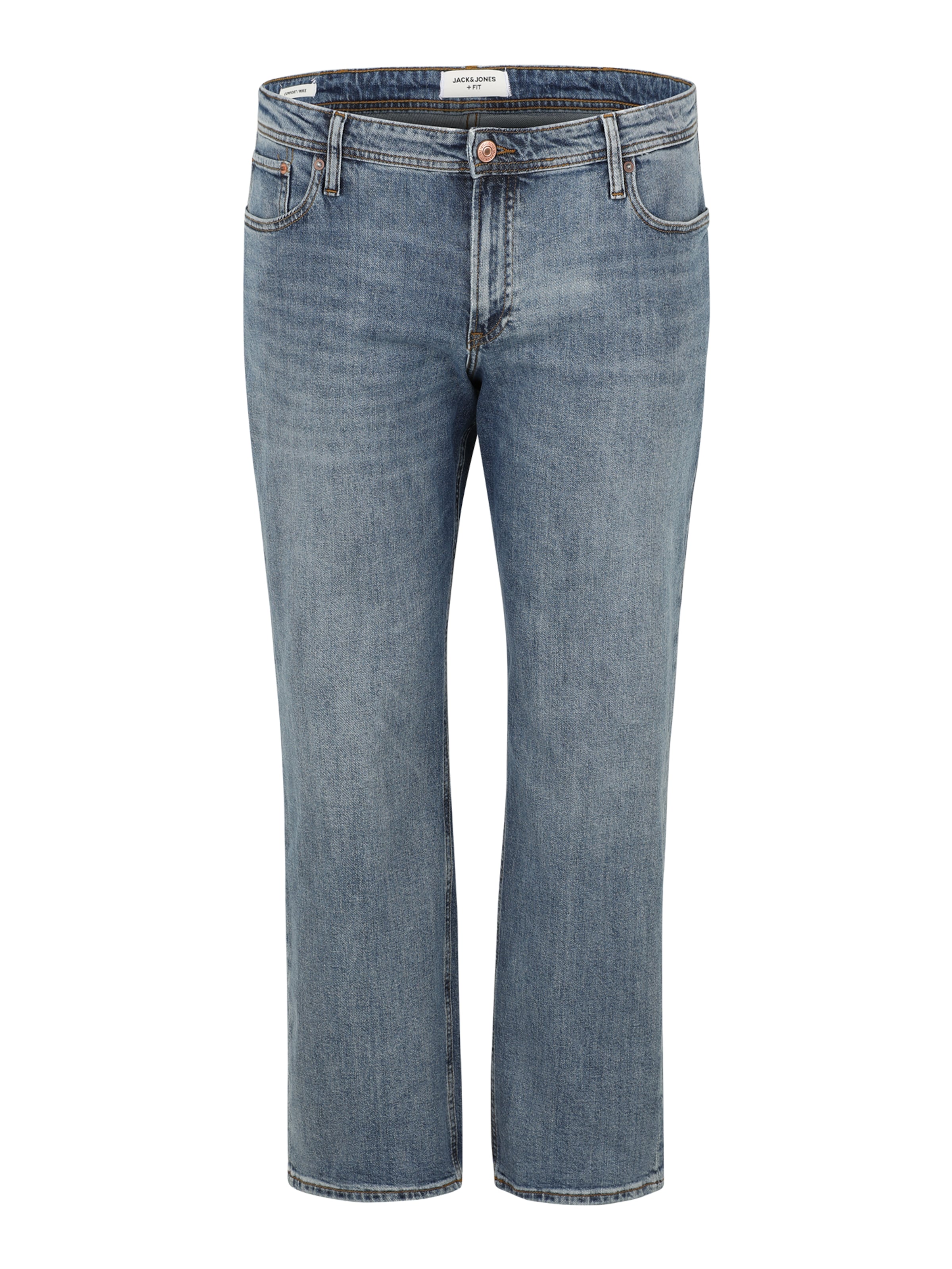 JACK & JONES Regular Дънки 'JJIMIKE JJORIGINAL' в синьо: отпред