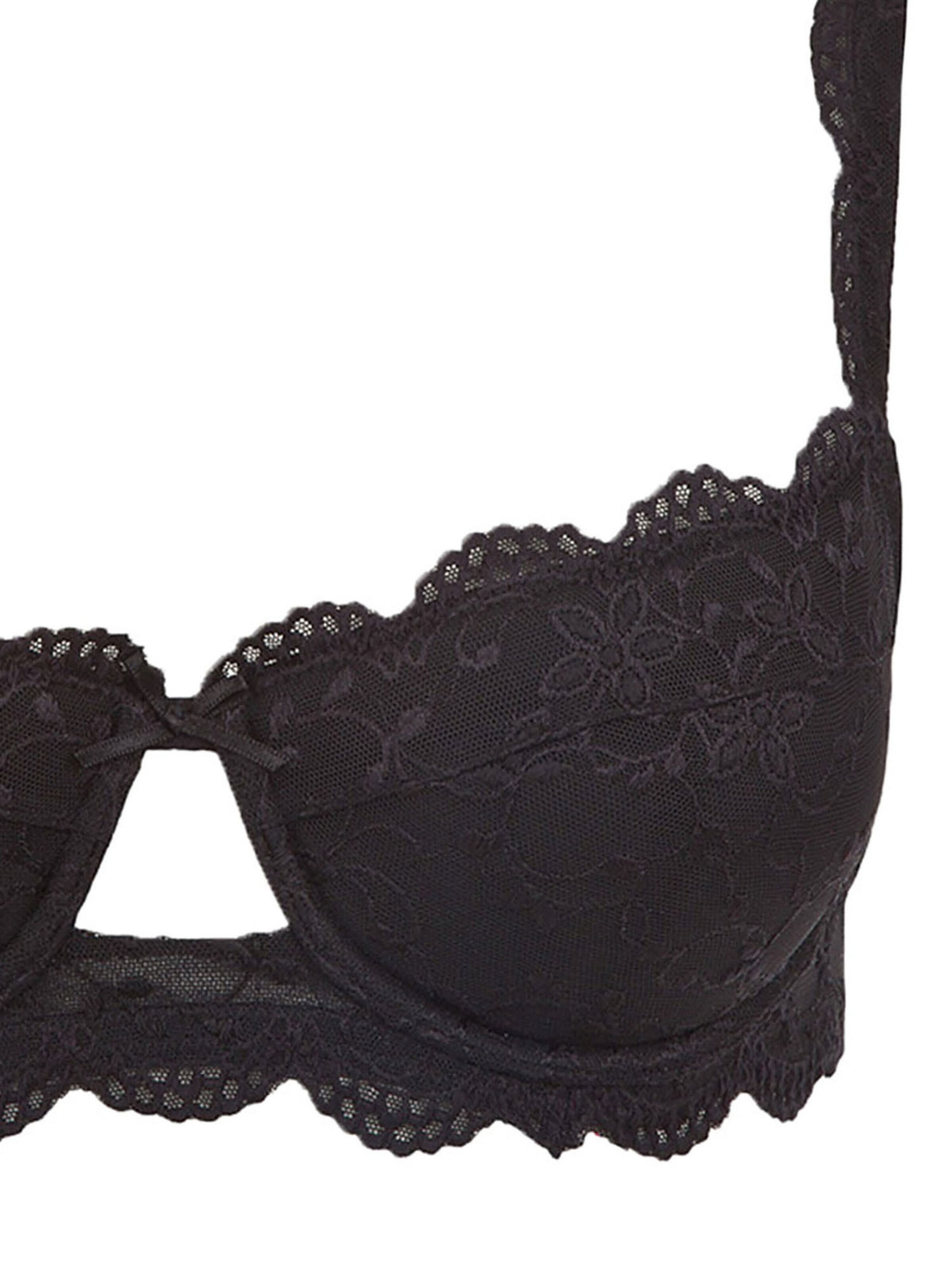 Nina von C. Balconette Bra 'Silver Edition' in Black