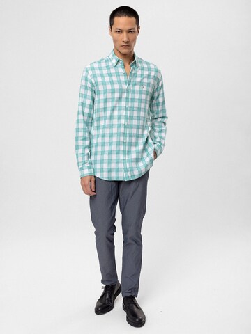 By Diess Collection Comfort fit Button Up Shirt in Green