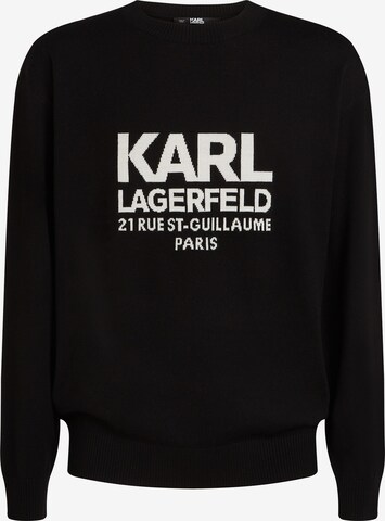 juoda Karl Lagerfeld Megztinis 'Rue St-Guillaume': priekis