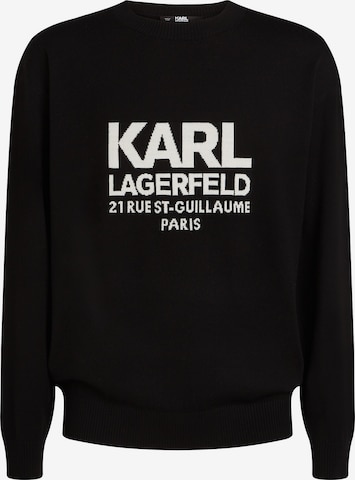 Pullover 'Rue St-Guillaume' di Karl Lagerfeld in nero: frontale