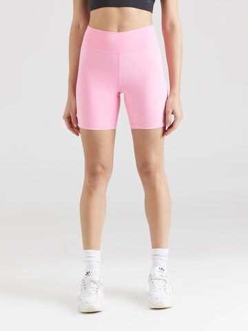 ADIDAS PERFORMANCE Skinny Workout Pants 'All Me Ess' in Pink: front