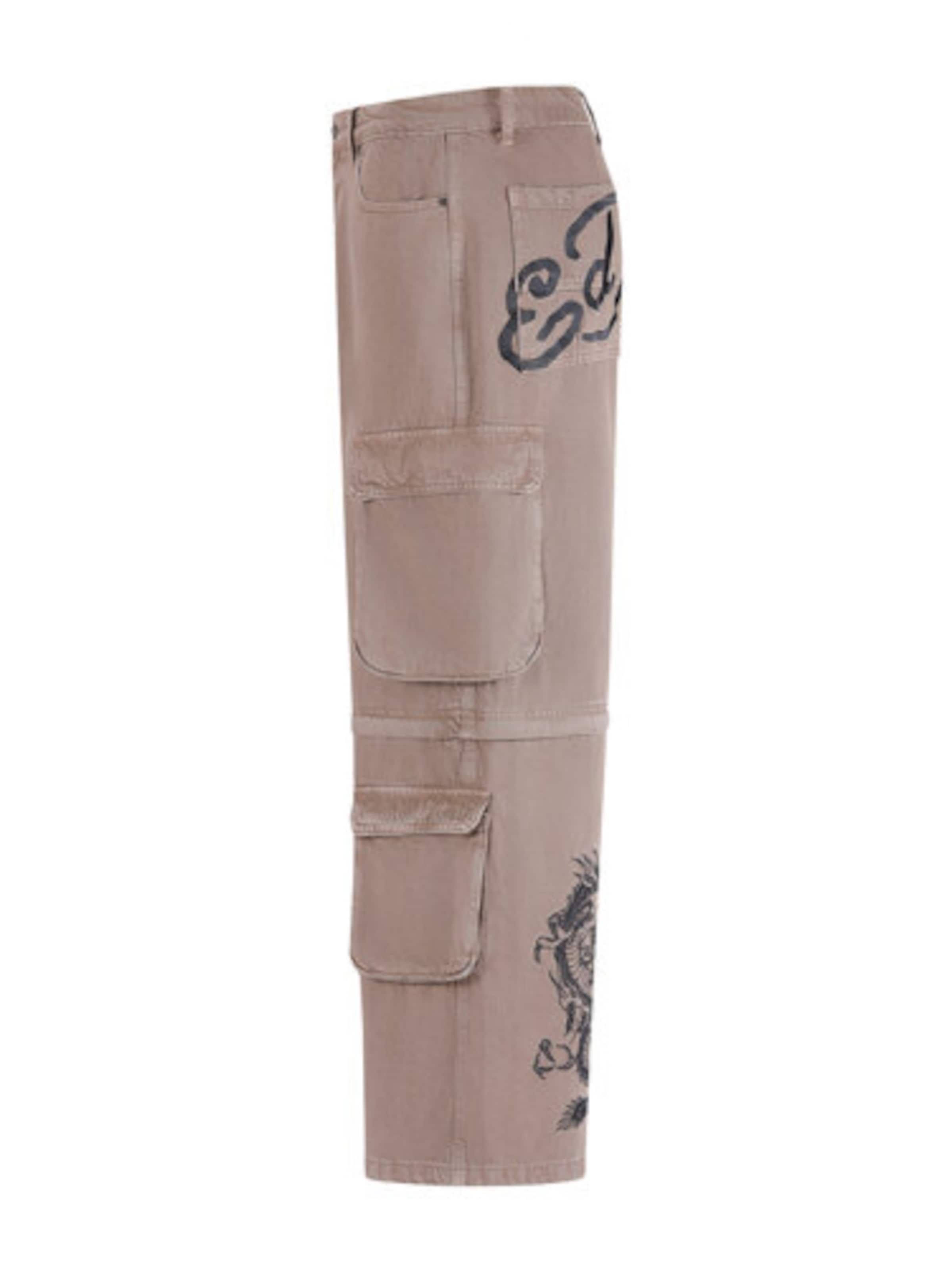 Loosefit Jean Ed Hardy en beige
