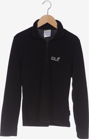 JACK WOLFSKIN Sweatshirt & Zip-Up Hoodie in XS in Black: front