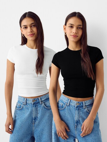 Bershka T-Shirt in Schwarz: predná strana