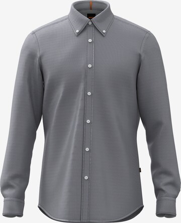 BOSS Orange Comfort fit Button Up Shirt 'Rickert' in Grey: front