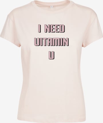 T-shirt 'Vitamin U' Merchcode en rose : devant