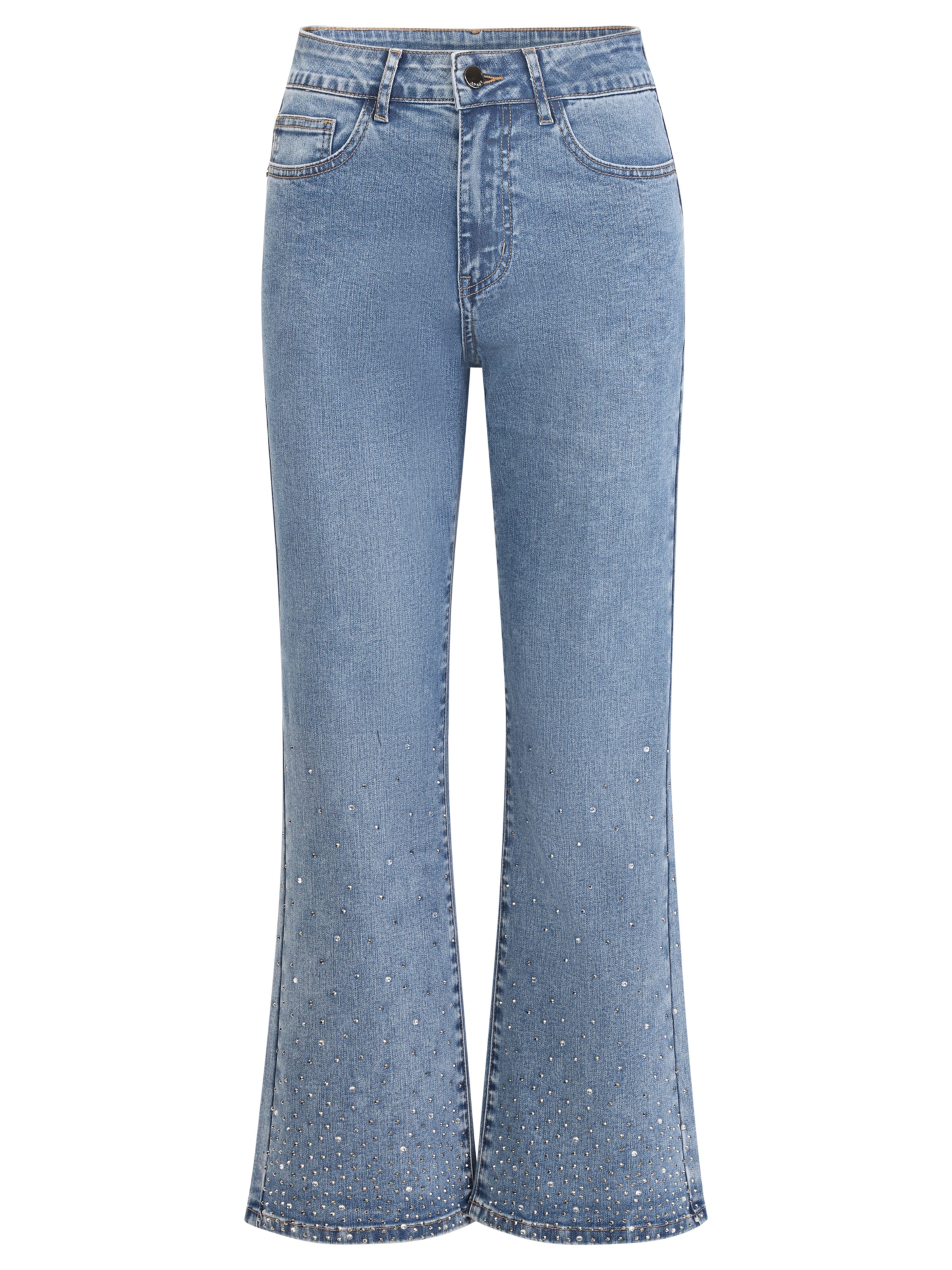 APART Flared Jeans in Blue: front