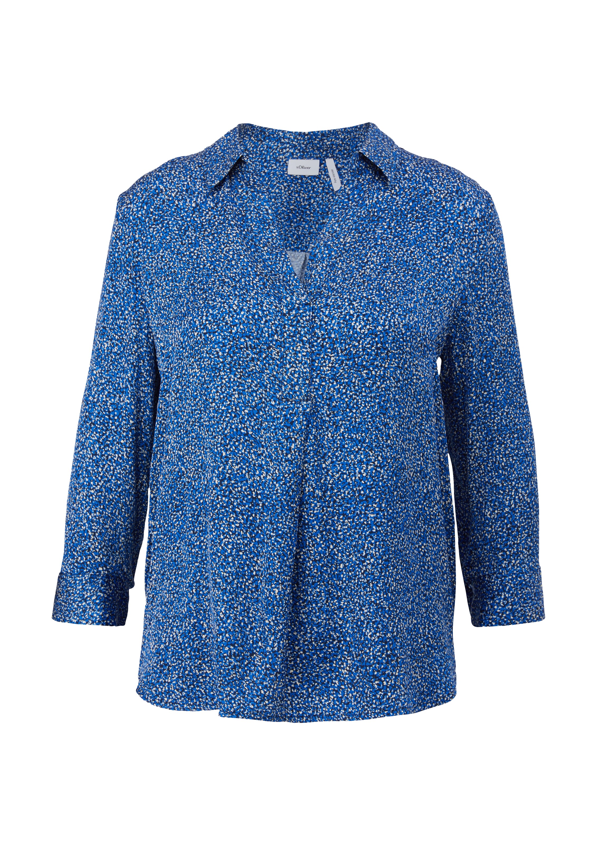 s.Oliver BLACK LABEL Bluse in Blau: Vorderseite