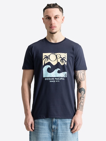 Ocean Pacific Футболка 'Froth' в Синий: спереди