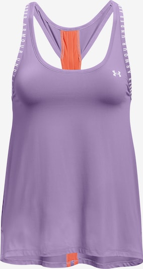 UNDER ARMOUR Sports Top 'Knockout' in Lavender / Orange / White, Item view