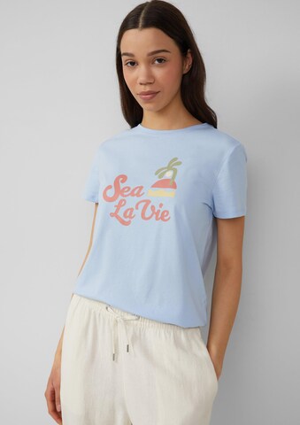 QS Shirt in Blau: Vorderseite