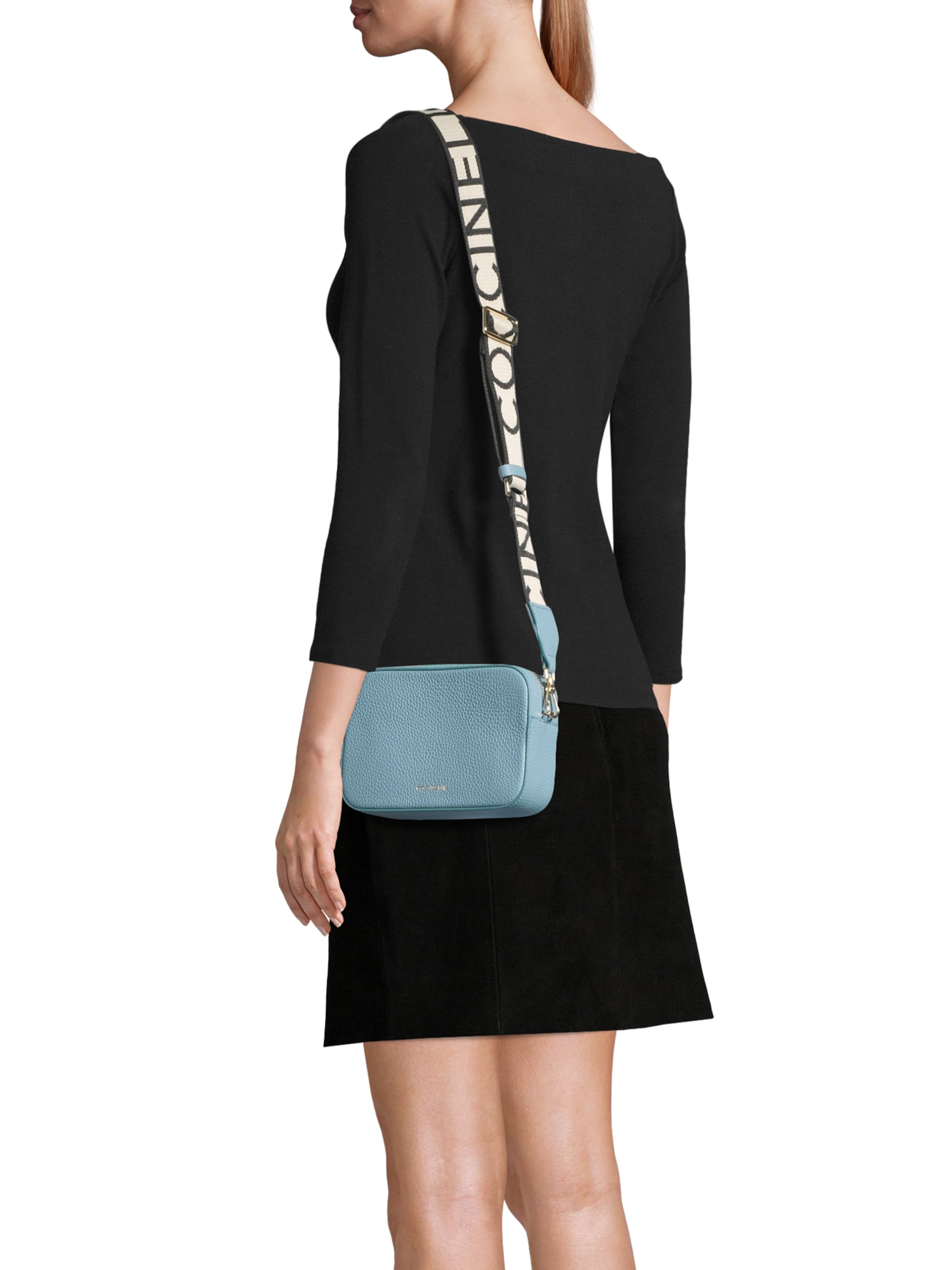 mėlyna Coccinelle Rankinė su ilgu dirželiu 'TEBE': priekis