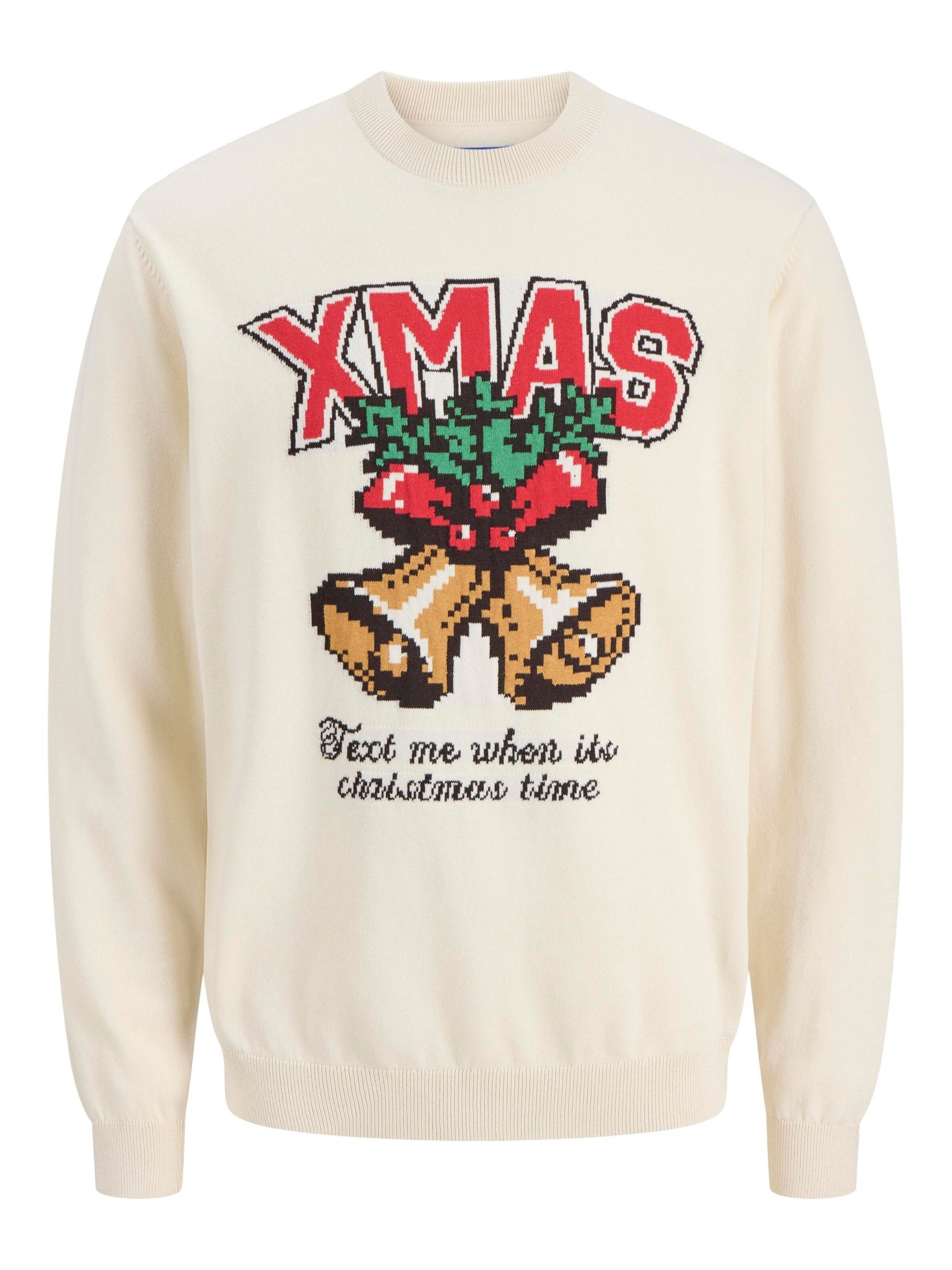 JACK & JONES Pull-over 'JORHoliday' en blanc, Vue avec produit