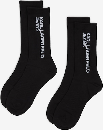 Chaussettes KARL LAGERFELD JEANS en noir : devant