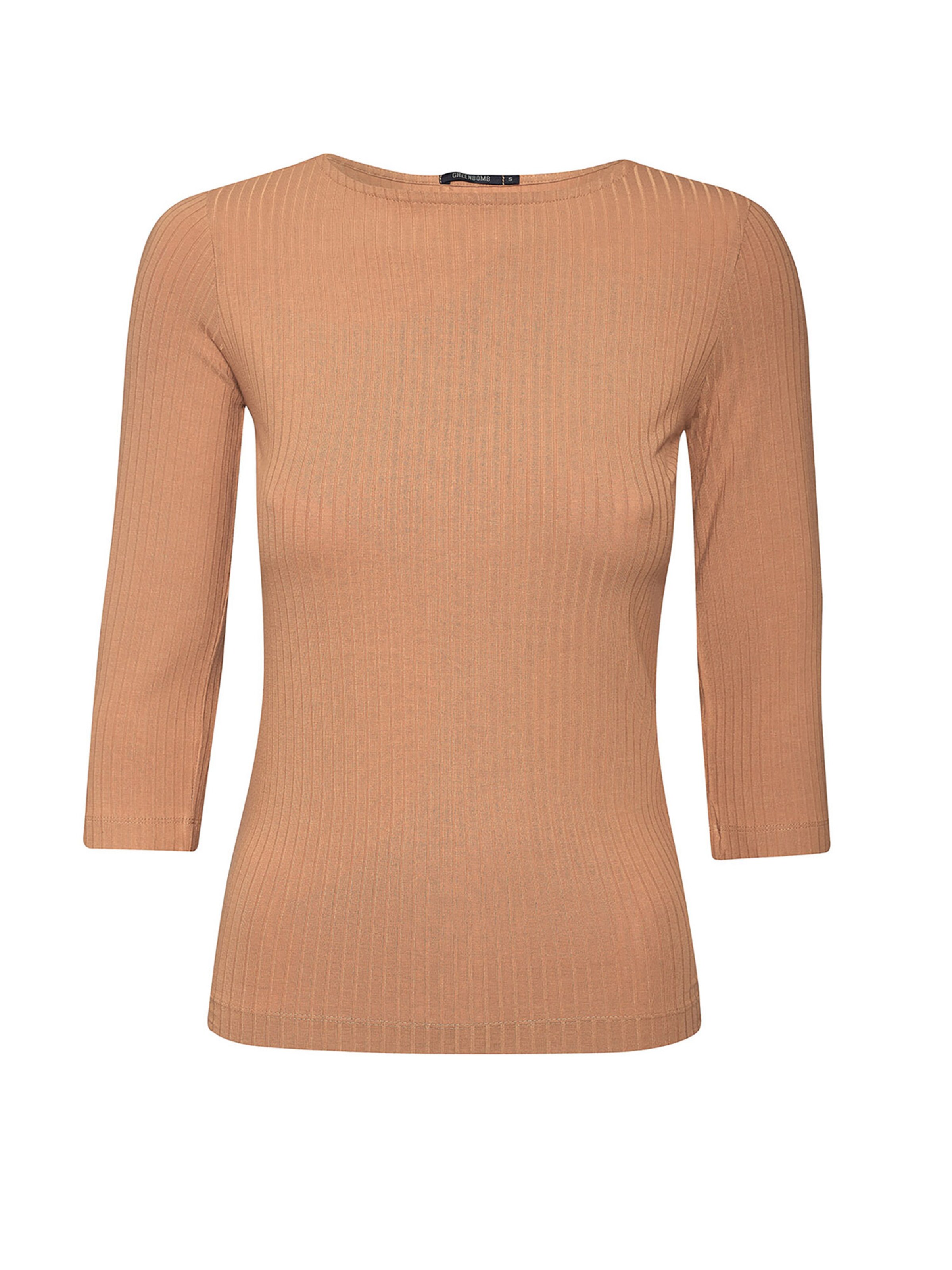 Maglietta di GREENBOMB in marrone: frontale