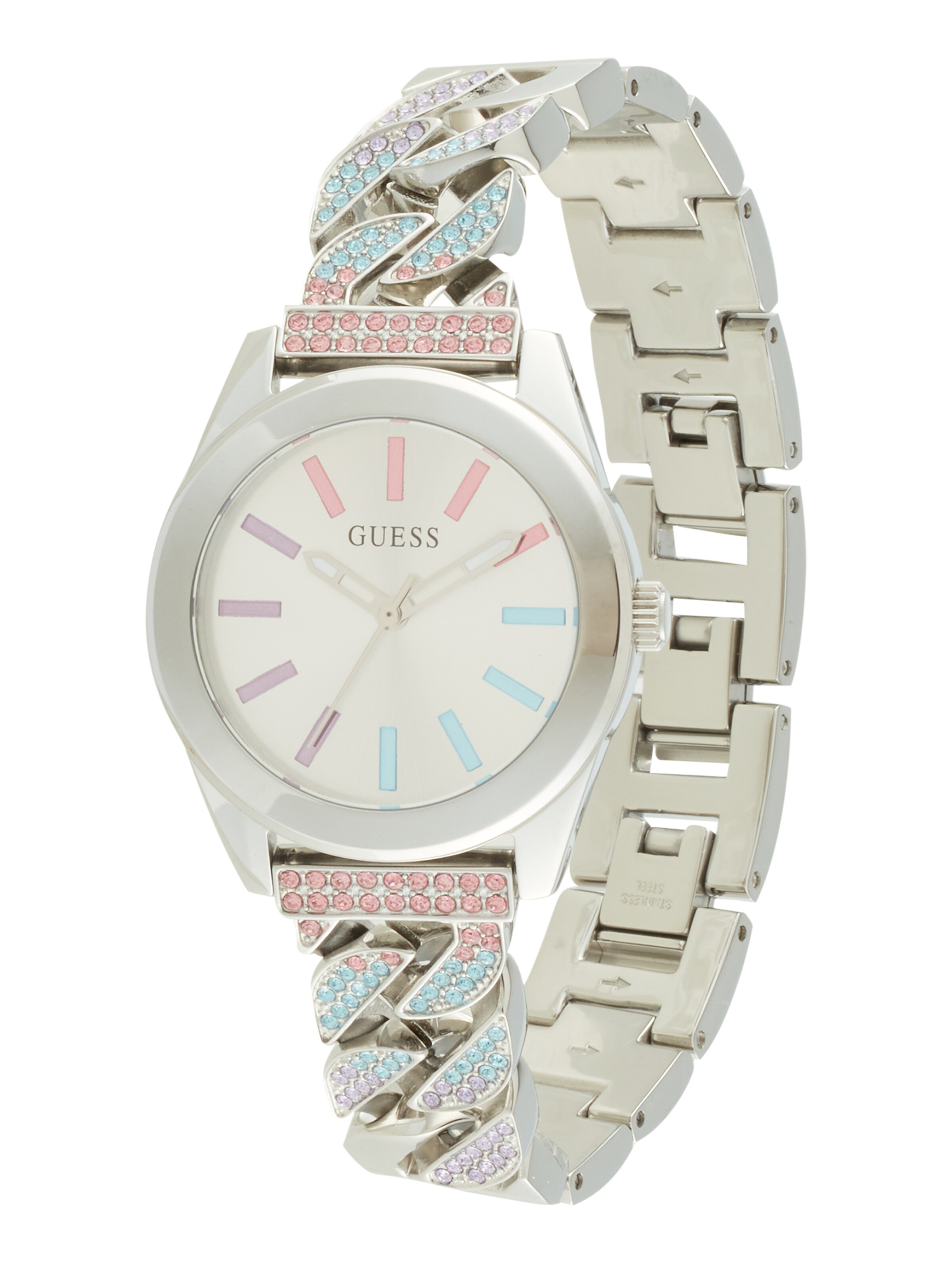 Orologio analogico 'Serena' di GUESS in argento: frontale
