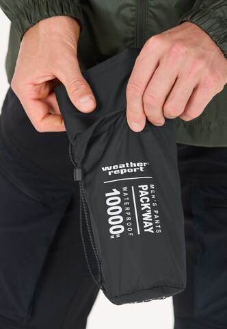 Weather Report Regular Outdoor trousers 'Pack'way' in Black