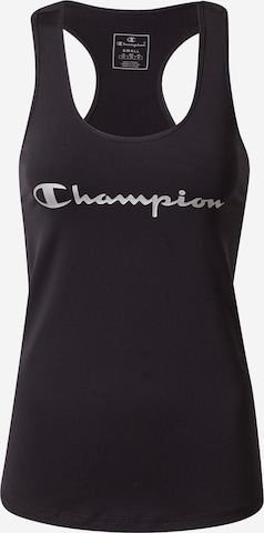 Champion Authentic Athletic Apparel Športni top | črna barva: sprednja stran