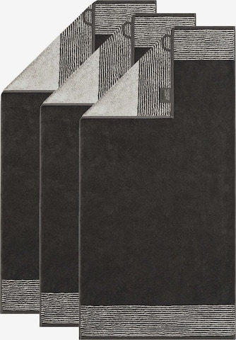 Serviette Cawö en gris : devant