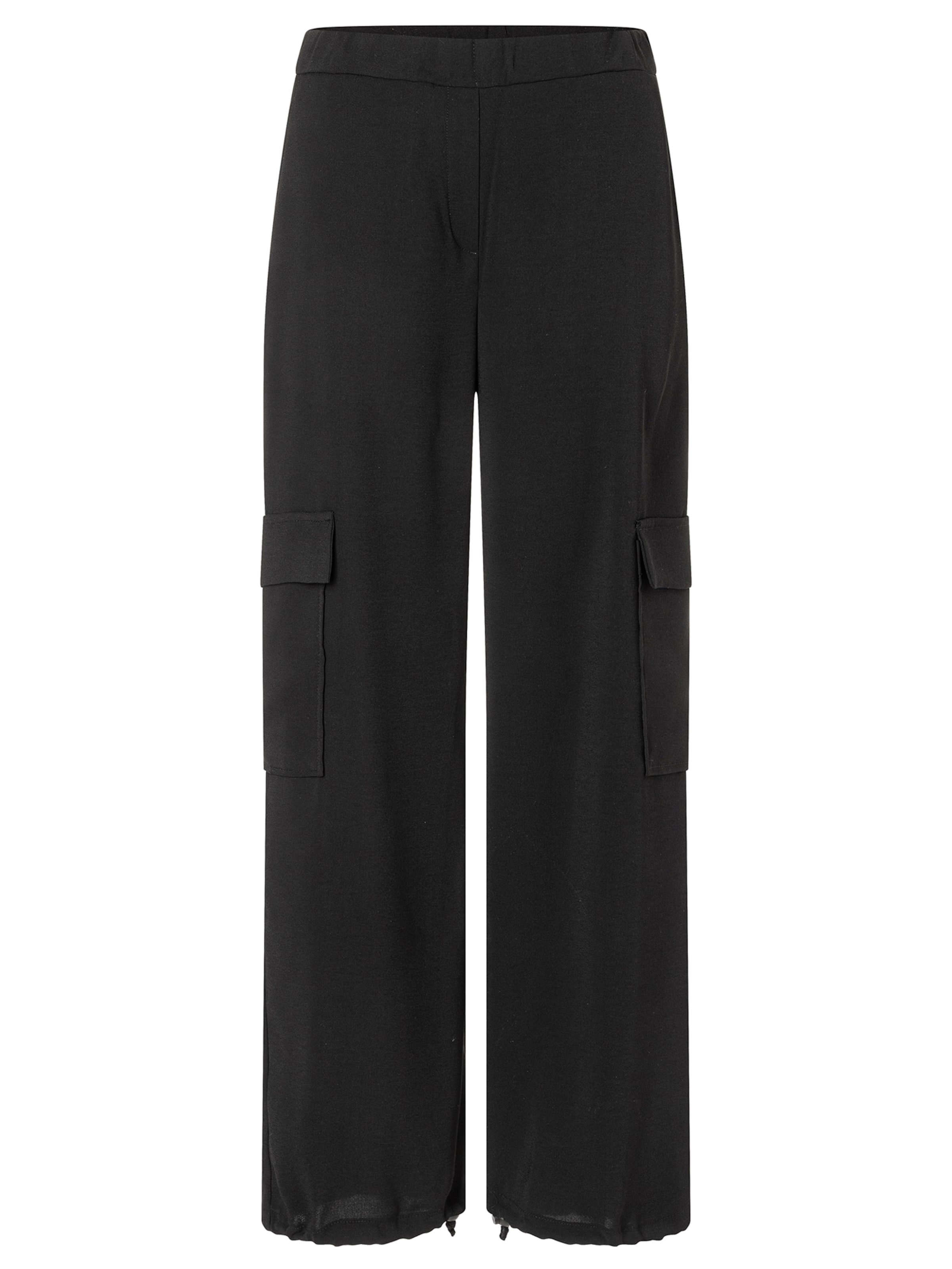 Ana Alcazar Regular Hose 'Zapara' in Schwarz: Vorderseite