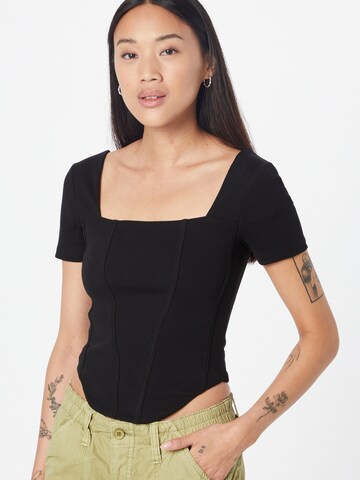 River Island - Camiseta en negro: frente