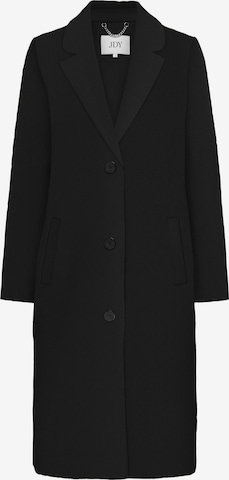 JDY Between-Seasons Coat in Black: front