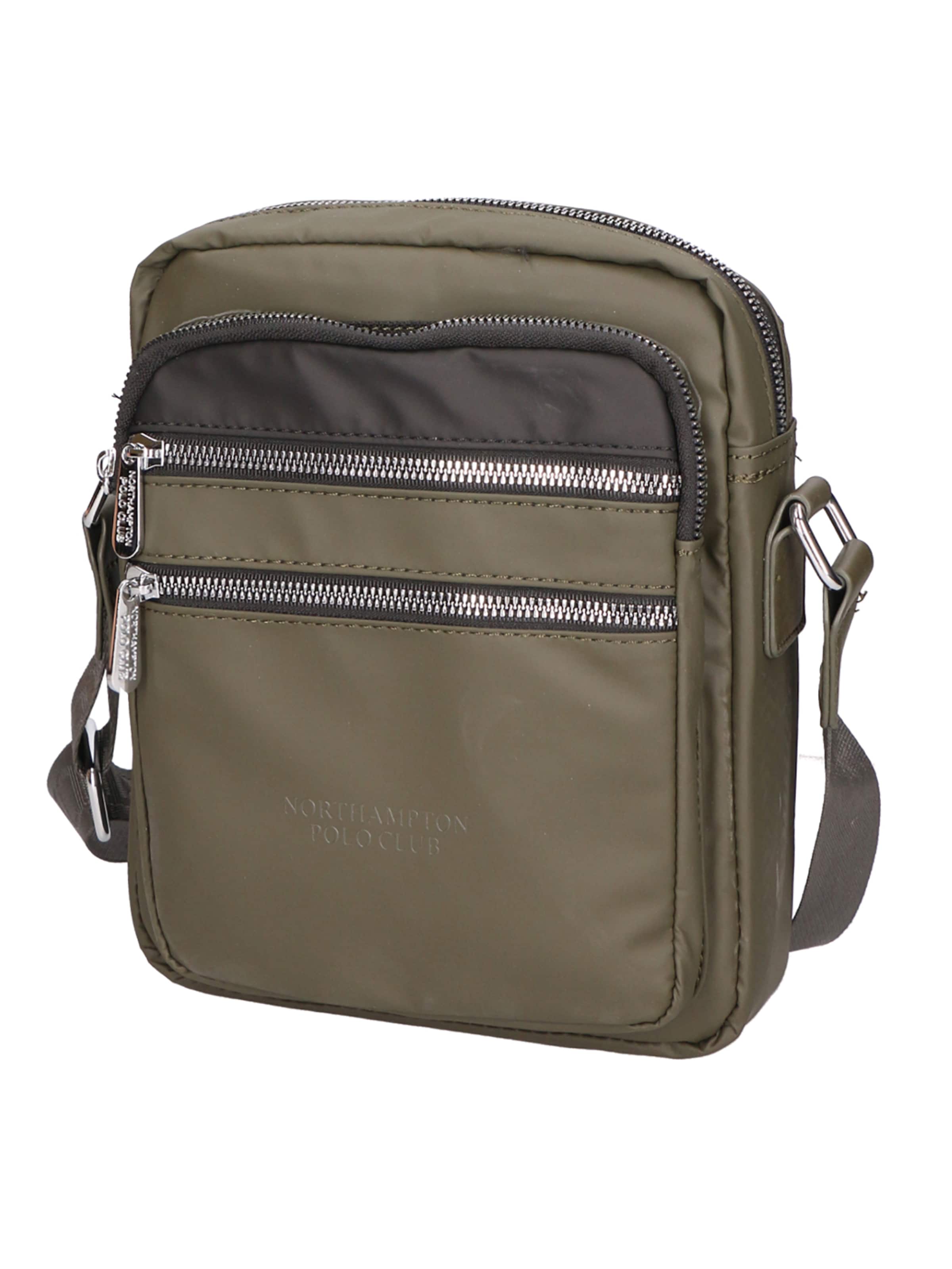 Borsa a tracolla di Northampton Polo Club in verde: frontale