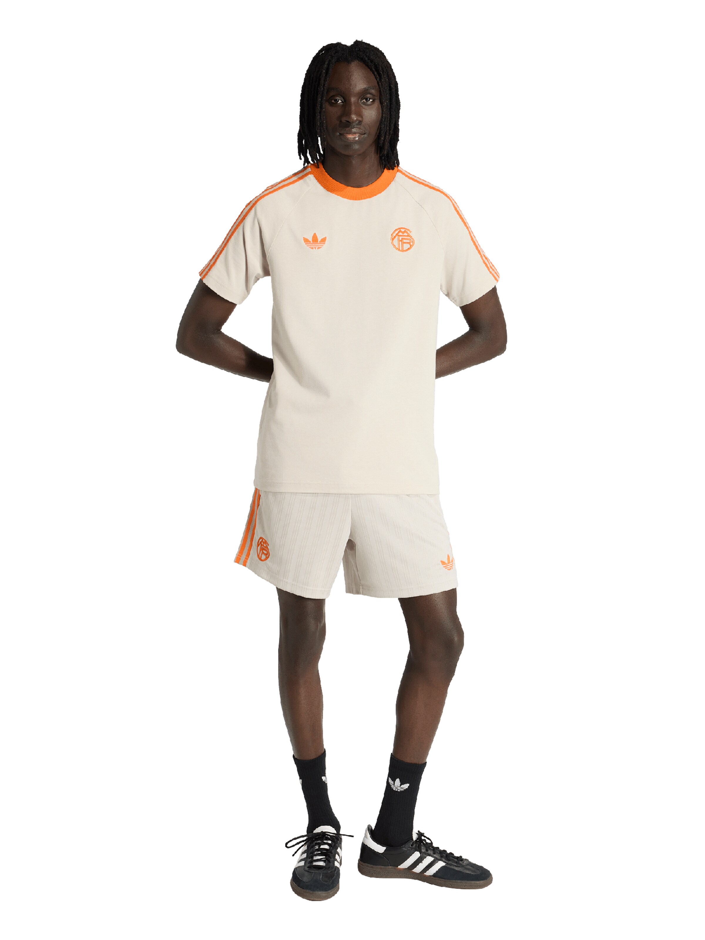 ruda ADIDAS PERFORMANCE Standartinis Sportinės kelnės 'FCB OG'