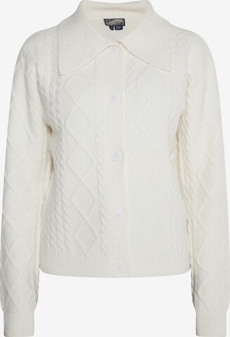 DreiMaster Vintage Knit Cardigan 'Incus' in White: front